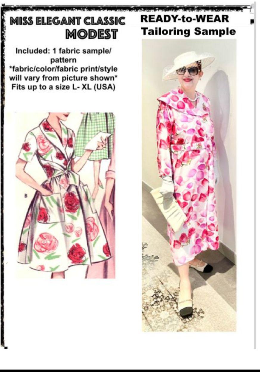 Floral front-open dress
