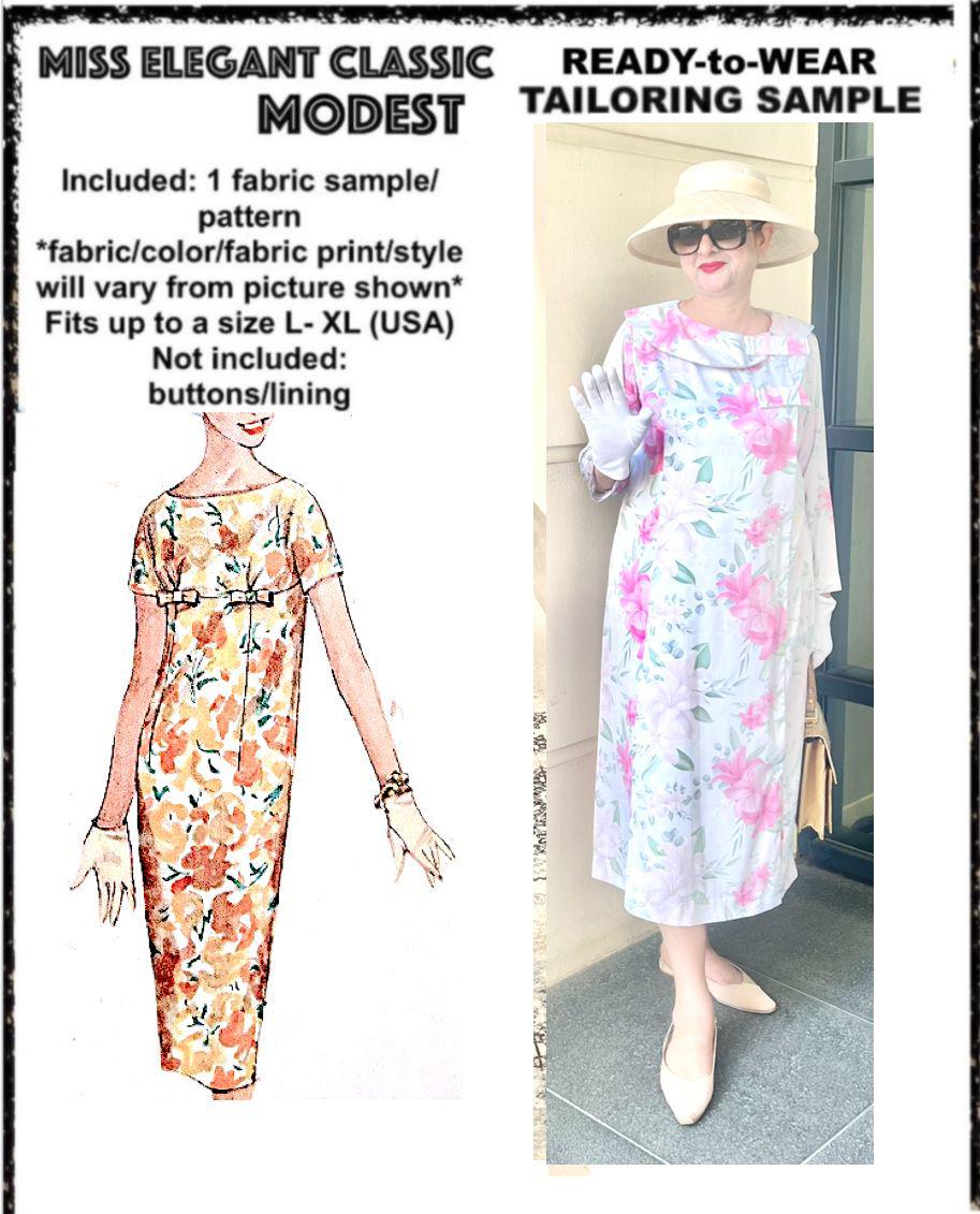 Floral satin dress