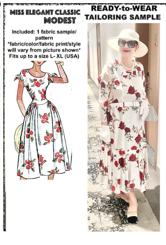 Full circle rosy satin dress