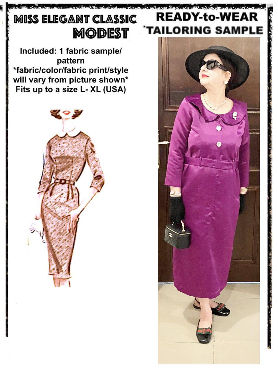 Purple pencil dress