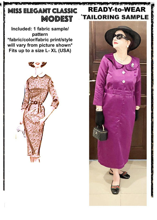 Purple pencil dress