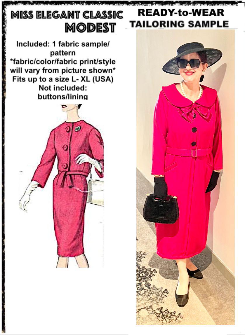 Dark red crepe dress