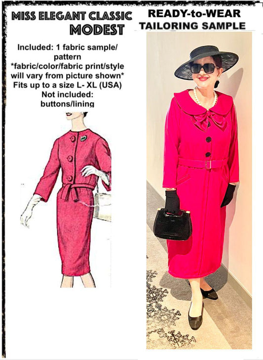 Dark red crepe dress