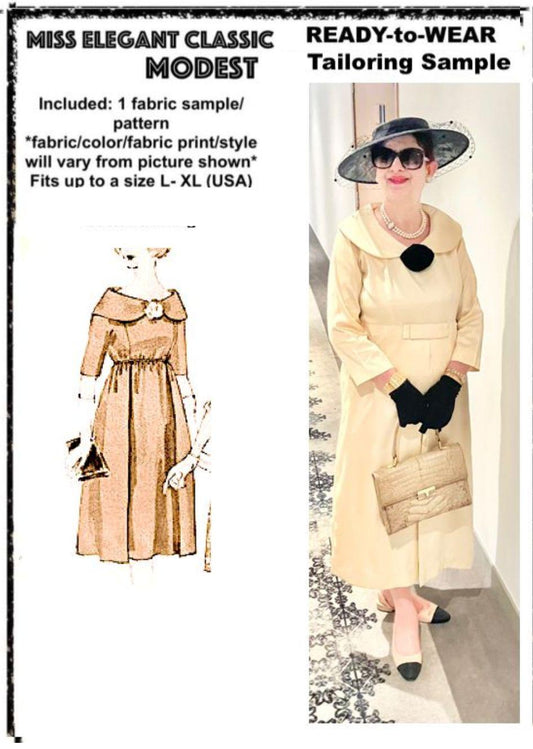 Pale gold raw silk dress